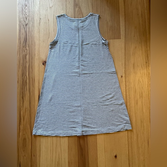 Lou & Grey for Loft Black and Gray Stripe Tank Dress, Size Small - Picture 3 of 7